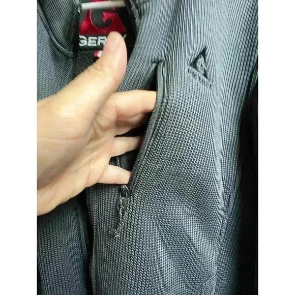 Gerry Men's Heavy Knit Full Zip Fleece Lined Jacket Charcoal Size - Picture 10 of 13